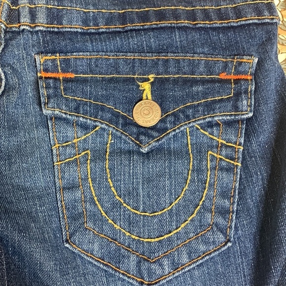 True Religion Joey Twisted Seam Flared Jeans - Picture 4 of 7